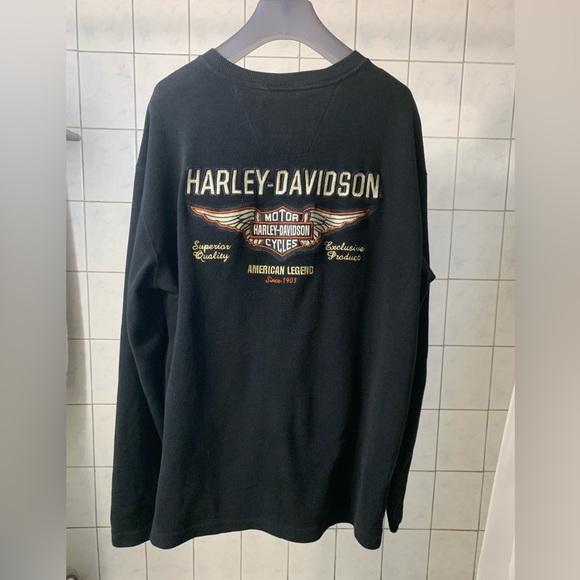 Harley Davidson Henley sweater - Picture 2 of 4